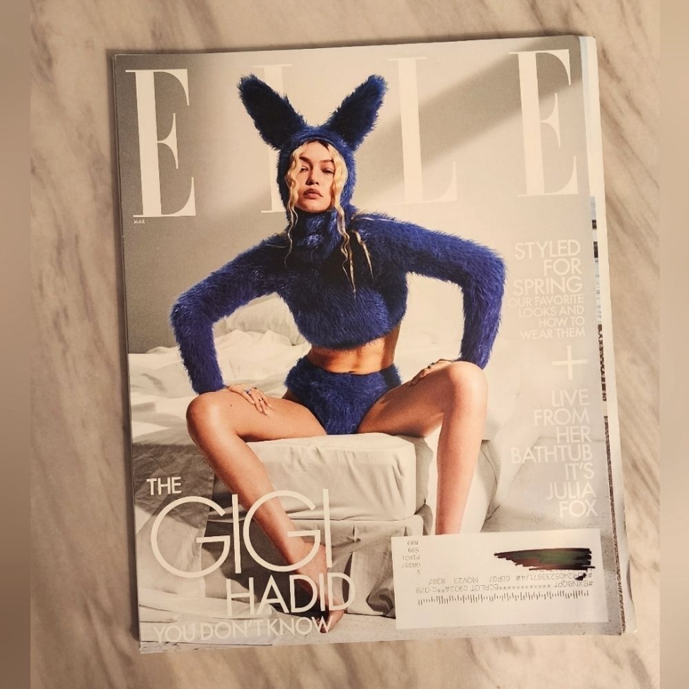 ELLE Magazine Featuring Gigi Hadid in Bunny Suit